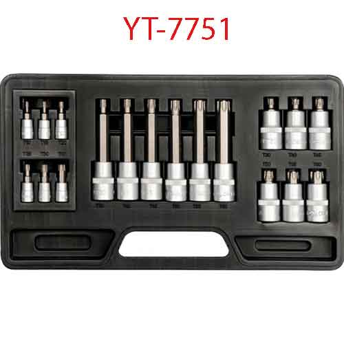 18 cái Bộ tuýp mũi vít sao 6 cánh 1/2