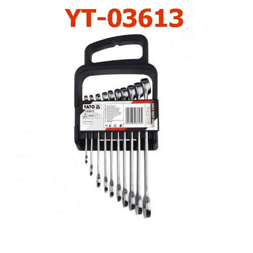 Bộ cờ lê vòng miệng 10 chi tiết YATO YT-03613