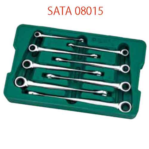 Bộ cờ lê vòng miệng tự động x-beam 8 chi tiết SATA 08015