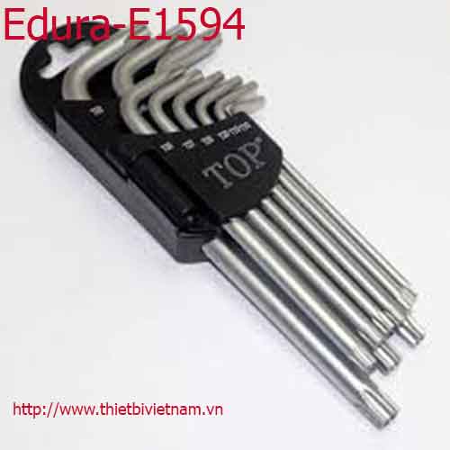 Bộ lục giác 9 cây 1.5, 2, 2.5, 3, 4, 5, 6, 8, 10mm Edura-E1594