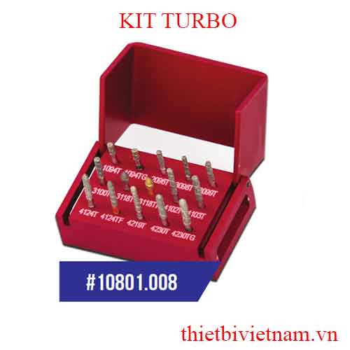 BỘ MŨI KHOAN MÀI CÙI CÓ RÃNH XOẮN (KIT TURBO)