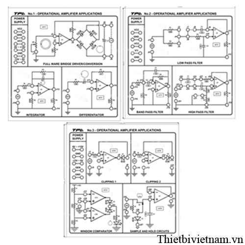 Bộ thí nghiệm các ứng dụng của khuếch đại thuật toán- TPAD.Q131X