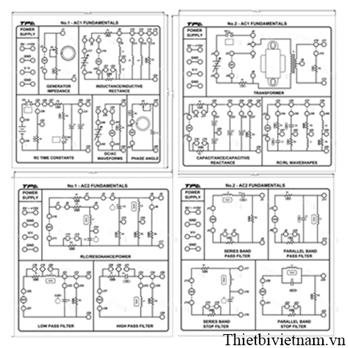 Bộ thí nghiệm cơ bản mạch AC - 1 - TPAD.Q041X