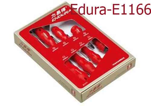 Bộ tuôc nơ vít 8 cây cán nhựa & cao su   Dẹp  (3x75)(5x75)(6x38)(6x150mm)  Pake (3x75)(5x100)(6x38)(6x150mm) 