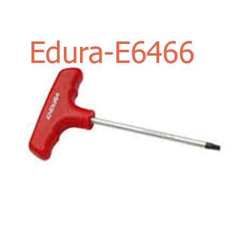  Cần xiết tuýp chữ T cán nhựa 9x125mm  Edura-E6466