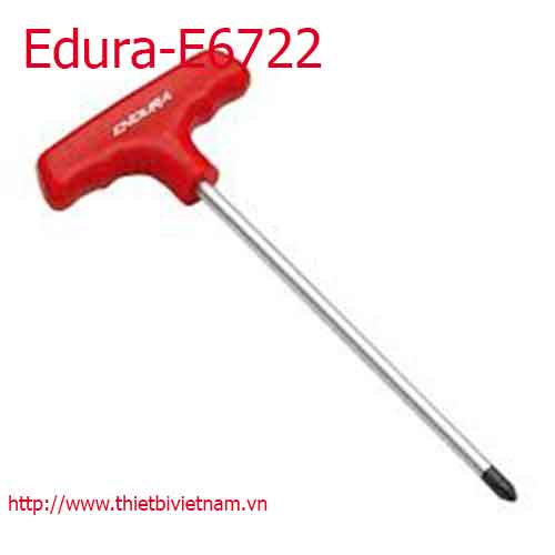 Cần xiết vít pake chữ T cán nhựa 6x93mm Edura-E6722
