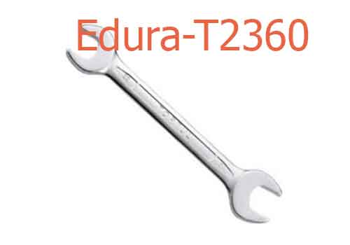  Chìa khóa 2 đầu miệng xi bóng 19x22mm  Edura-T2360