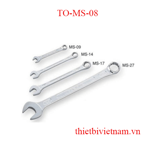 Cờ lê 1 đầu vòng, 1 đầu miệng Tone TO-MS-08