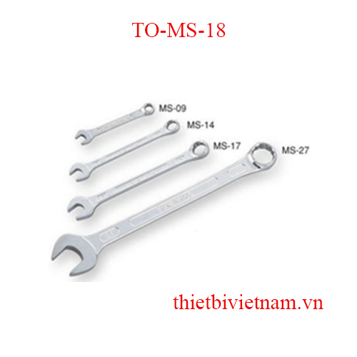 Cờ lê 1 đầu vòng, 1 đầu miệng Tone TO-MS-18