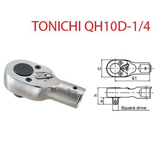 CỜ LÊ ĐẦU RATCHET TOHNICHI QH10D-1/4