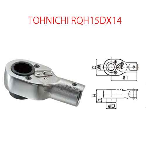 CỜ LÊ ĐẦU RATCHET TOHNICHI RQH15DX14