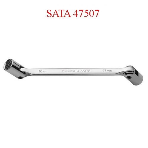 Cờ lê hai đầu tuýp lắt léo 8 x 10mm SATA 47507