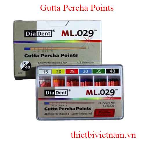 CÔN GUTTA CÓ VẠCH DIADENT Gutta Percha Points