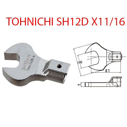 Đầu mở cờ lê TOHNICHI SH12D X 11/16