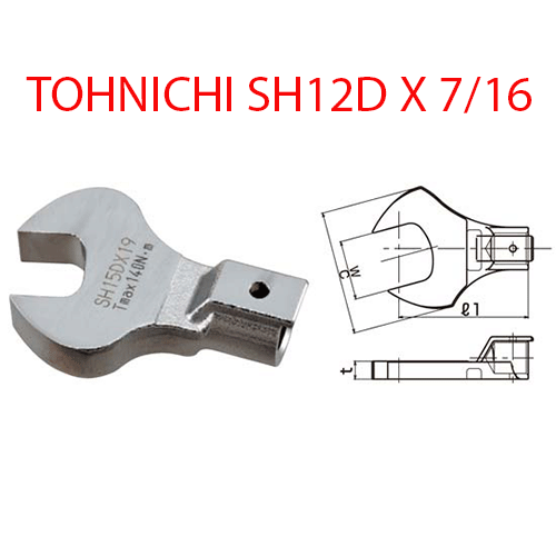 Đầu mở cờ lê TOHNICHI SH12D X 7/16