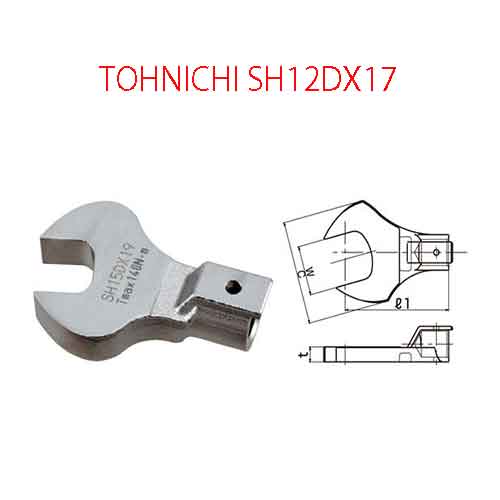 Đầu mở cờ lê TOHNICHI SH12DX17