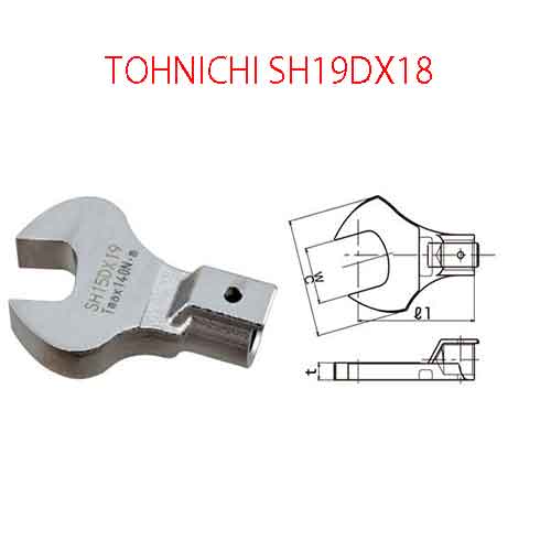 Đầu mở cờ lê TOHNICHI SH19DX18