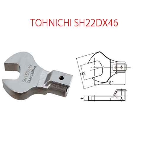 Đầu mở cờ lê TOHNICHI SH22DX46