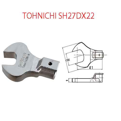 Đầu mở cờ lê TOHNICHI SH27DX22