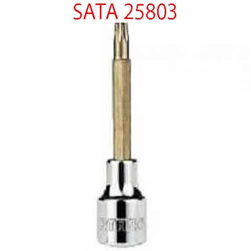 Đầu tuýp 1/2 inch loại dài mũi 10 cánh m8 SATA 25803