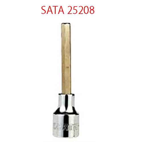 Đầu tuýp 1/2 inch loại dài mũi lục giác 14mm SATA 25208