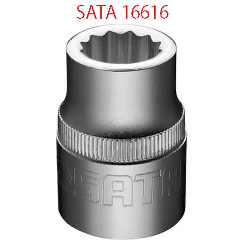 Đầu tuýp dài 12 cạnh 3/4 inch cỡ 35mm SATA 16616