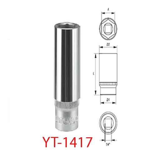 Đầu tuýp loại dài  6mm 1/4