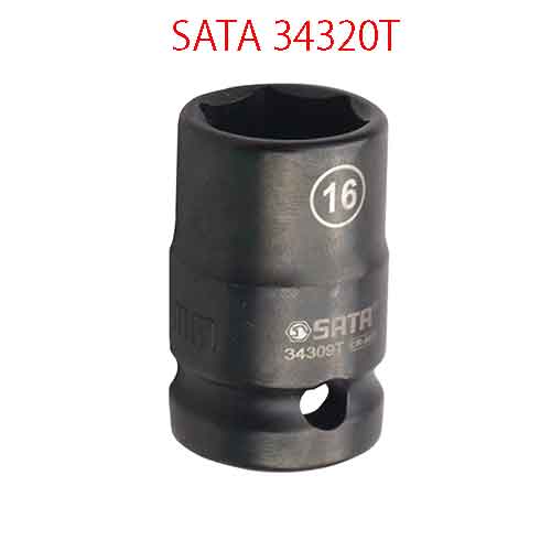 Đầu tuýp lục giác đen 1/2 inch thành mỏng cỡ 27mm SATA 34320T