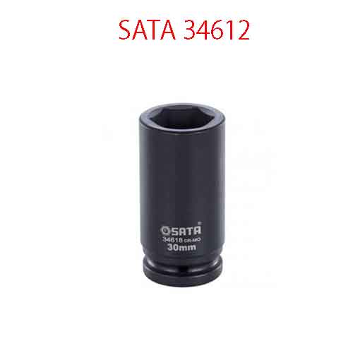 Đầu tuýp lục giác đen 3/4 inch loại dài cỡ 24mm SATA 34612