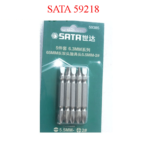 Đầu vít dẹp 1/4 inch cỡ 6.5mm x 25mm - 5cái/gói SATA 59218