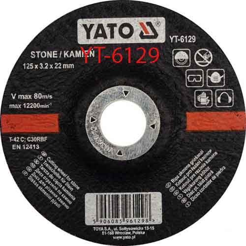 Đĩa cắt đá 125X3,2X22mm YATO YT-6129