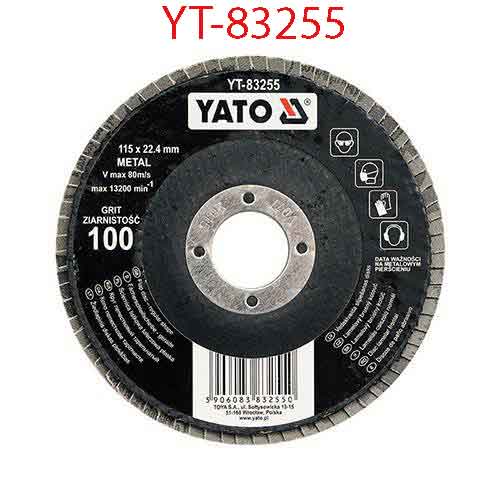Đĩa mài nhám xếp 115mm Grit 100 YATO YT-83255