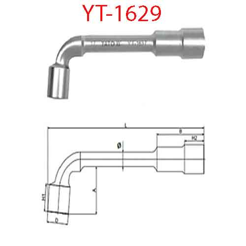 Điếu chữ L 2 đầu 9mm YATO YT-1629