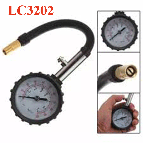 Đồng hồ đo áp suất lốp loại có van xả hơi LC3202