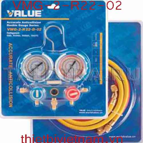 Đồng hồ nạp gas lạnh Value VMG-2-R22-02