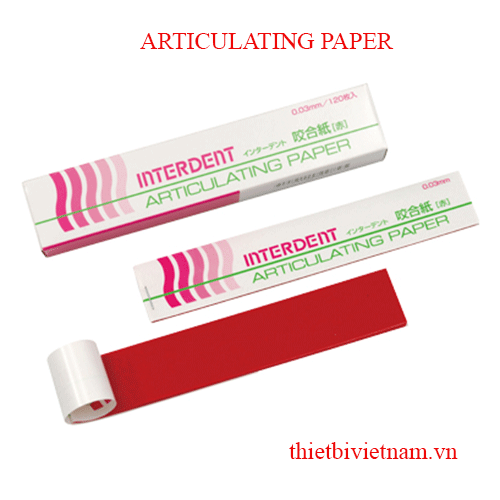 GIẤY CẮN INTERDENT (ARTICULATING PAPER)