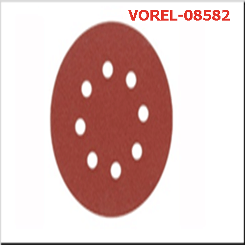 Giấy mài nhám tròn có lỗ 5 miếng VOREL-08582