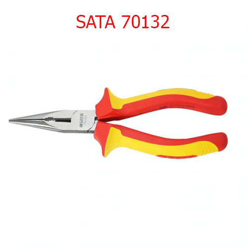Kềm mũi nhọn cách điện 8 inch SATA 70132