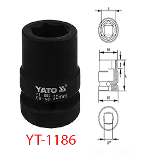 Khẩu cho súng L=60 1''x30mm YATO YT-1186