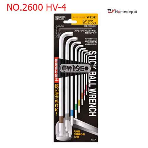Lục giác đầu bằng nhật 4.0mm NO.2600 HV-4 Wise