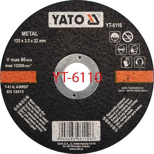 Lưỡi cắt sắt 125X3.2X22mm YATO YT-6110