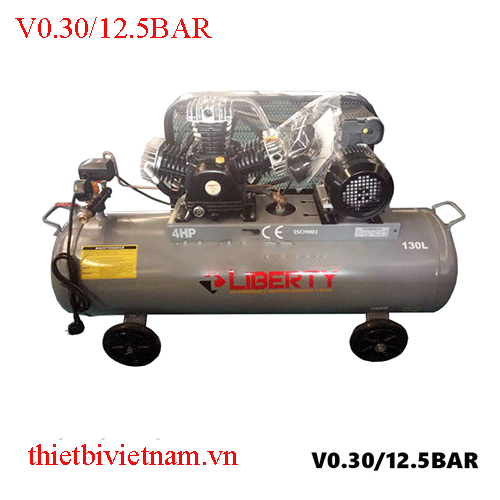 Máy Nén Khí Piston Liberty 2 Cấp 4HP Bình Chứa 130 Lít V0.30/12.5BAR