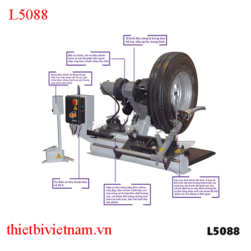 Máy Tháo Vỏ Xe Tải Xe Công Trình LEO L5088 Italy