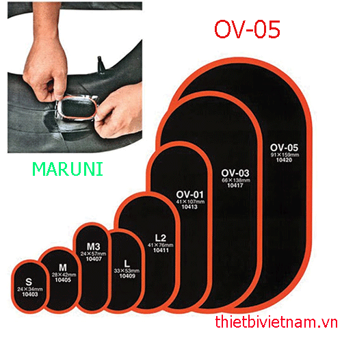 MIẾNG VÁ SĂM Ô TÔ OV-05 (OVAL 91X159MM) 10 MIẾNG/HỘP