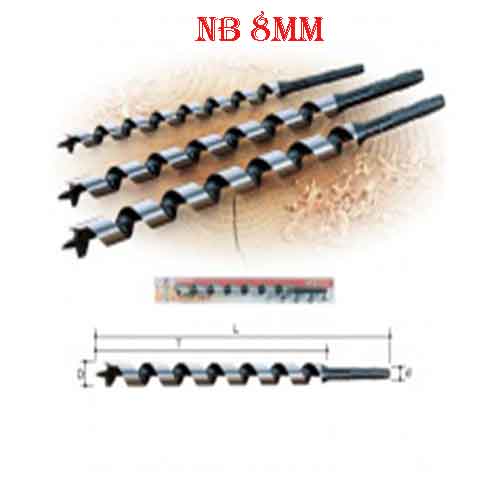 Mũi khoan gỗ ngắn Onishi 1 NB 8MM