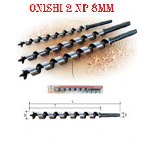 Mũi khoan gỗ Onishi 2 NP 8MM