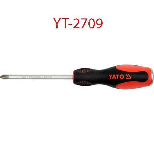 Tô vít 4 cạnh có nam châm cán đập PH2x150x6 YATO YT-2709