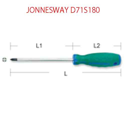 Tô vít 4 cạnh PH1x80 mm JONNESWAY D71S180