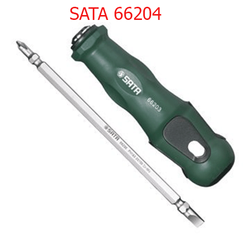 Tuốc nơ vít hai đầu #2&1.2x6.5x100mm SATA 66204