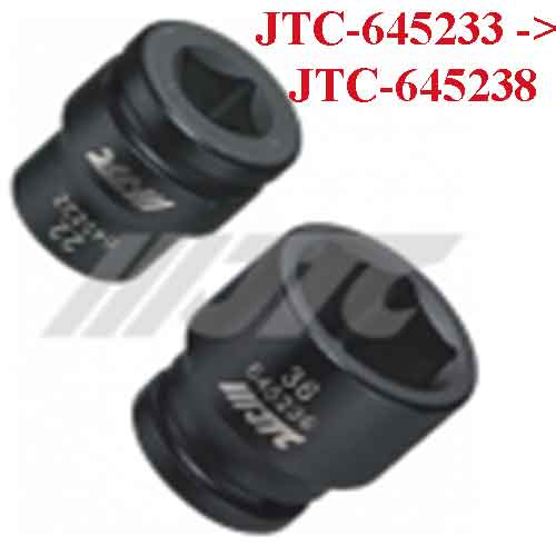 Tuýp dùng cho súng vặn ốc ¾” 33 34 35 36  38 mm JTC-645233 -> JTC-645238